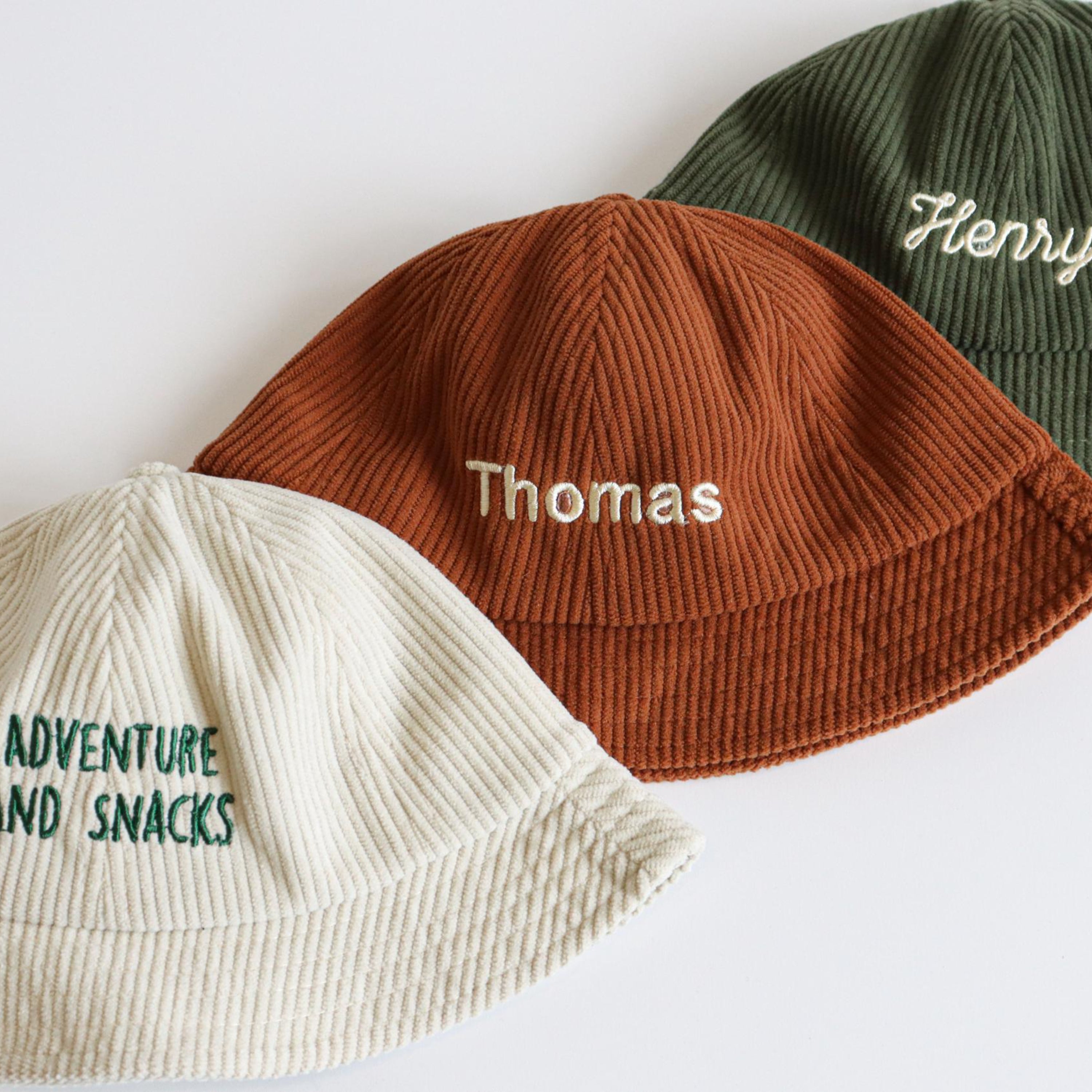 Personalized Kids Corduroy Bucket Hat - Sokidsun