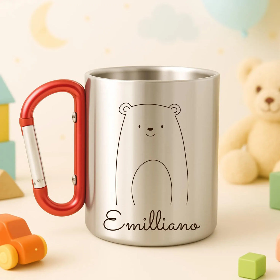 Personalized Kids Stainless Steel Animal Camping Mug - Sokidsun