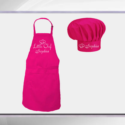 Personalized Kids Apron and Chef Hat Set - Sokidsun