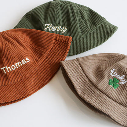 Personalized Kids Corduroy Bucket Hat - Sokidsun