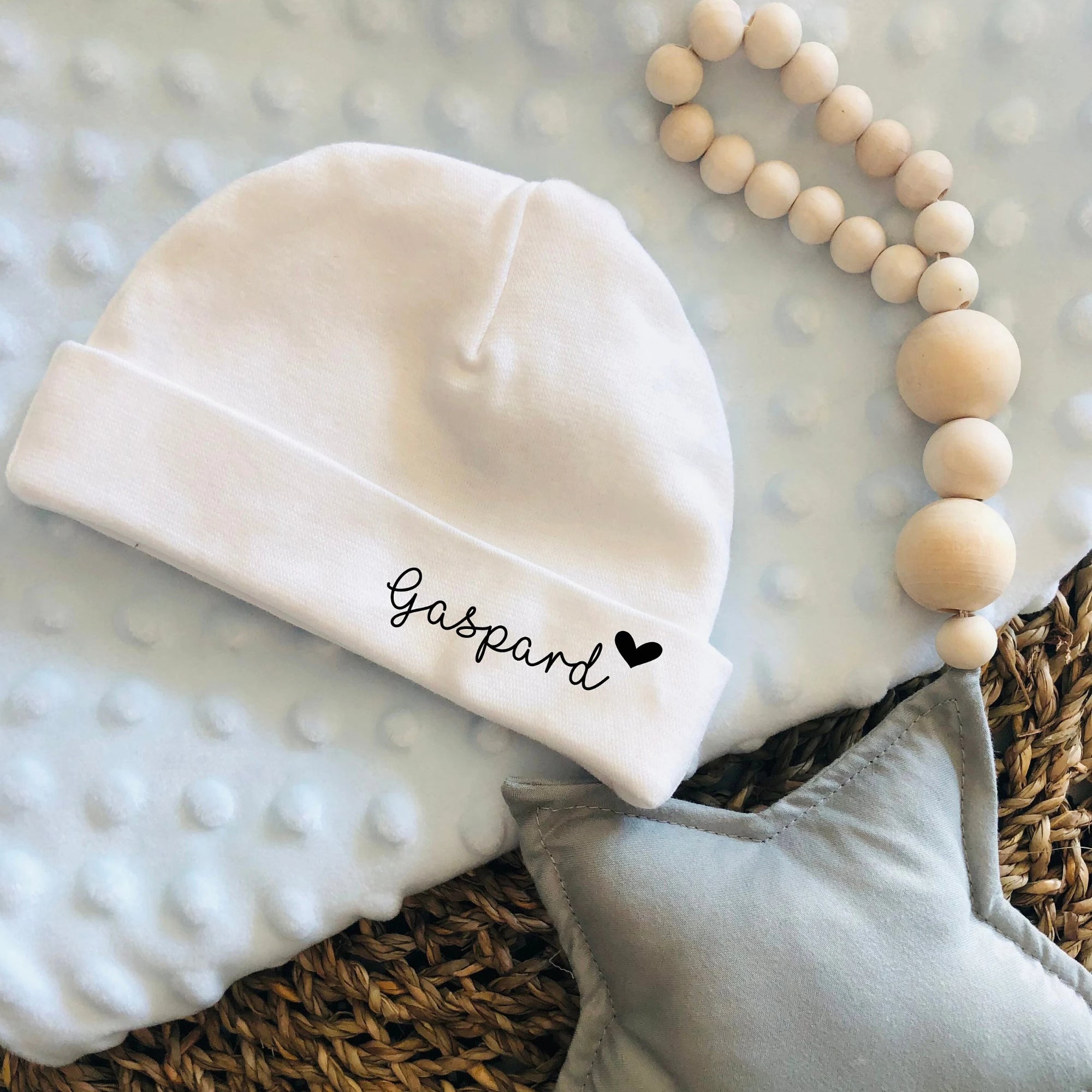 Personalized Cotton Newborn Baby Beanie Hat - Sokidsun