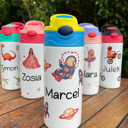 Personalized Kids Stainless Steel Cartoon Water Bottle - Sokidsun