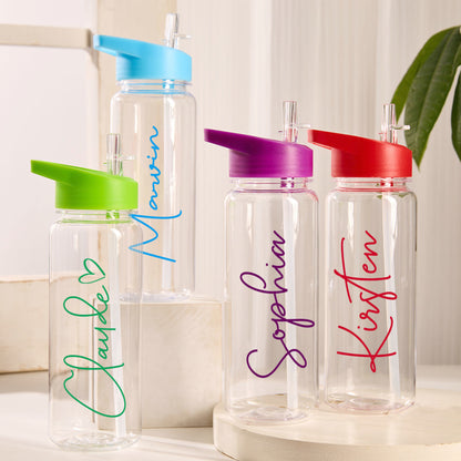 Personalized Kids Name Straw Water Bottle - Sokidsun