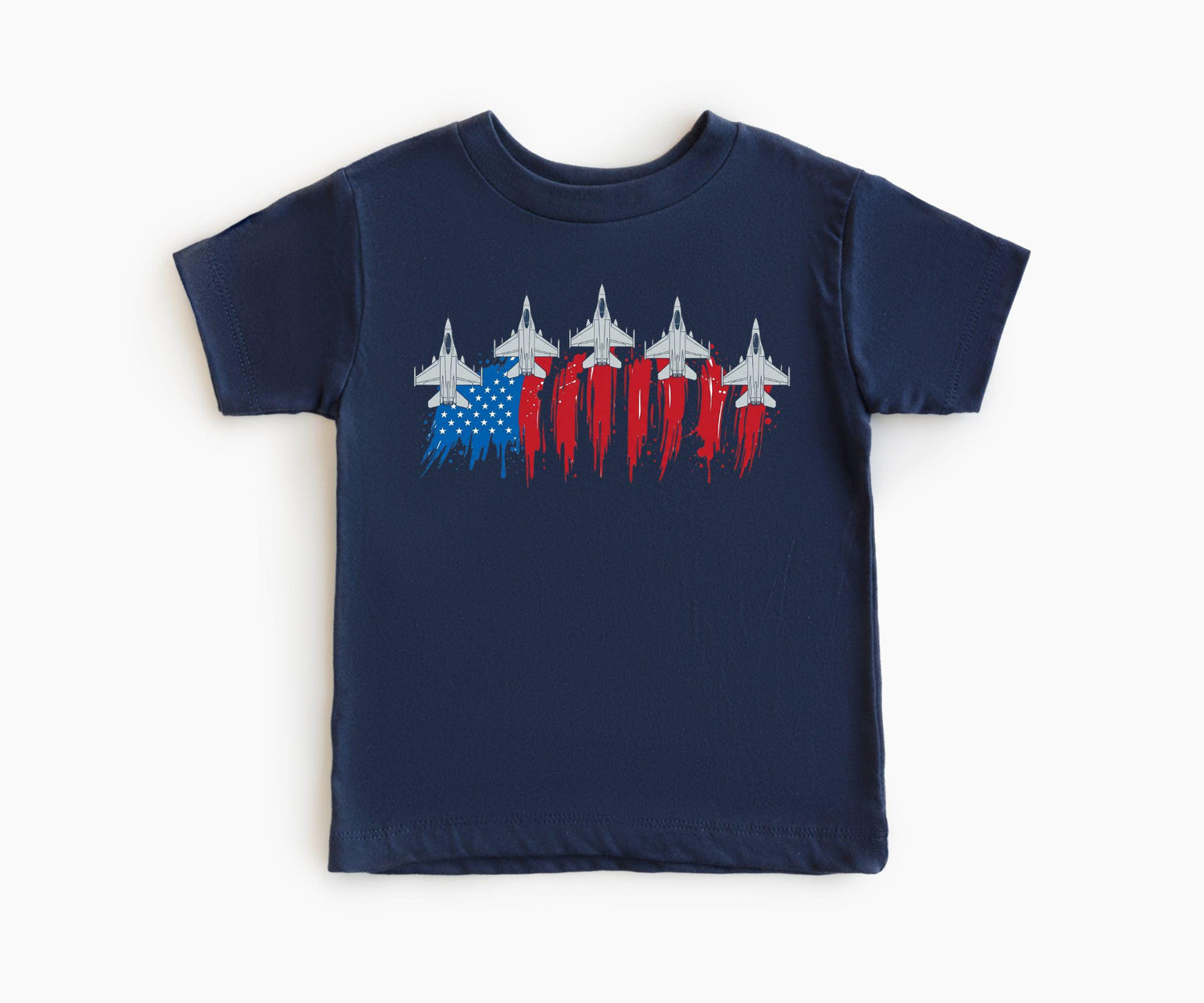 America 250th Anniversary Fighter Jet Kids T-Shirt