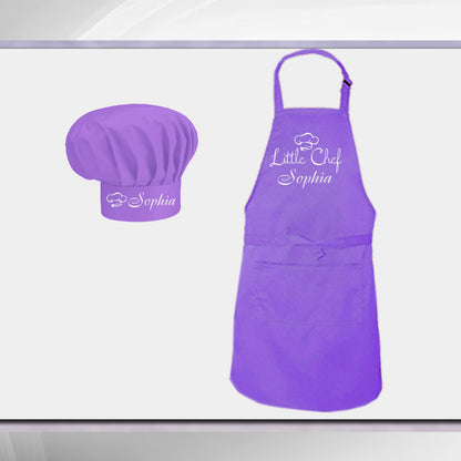 Personalized Kids Apron and Chef Hat Set - Sokidsun