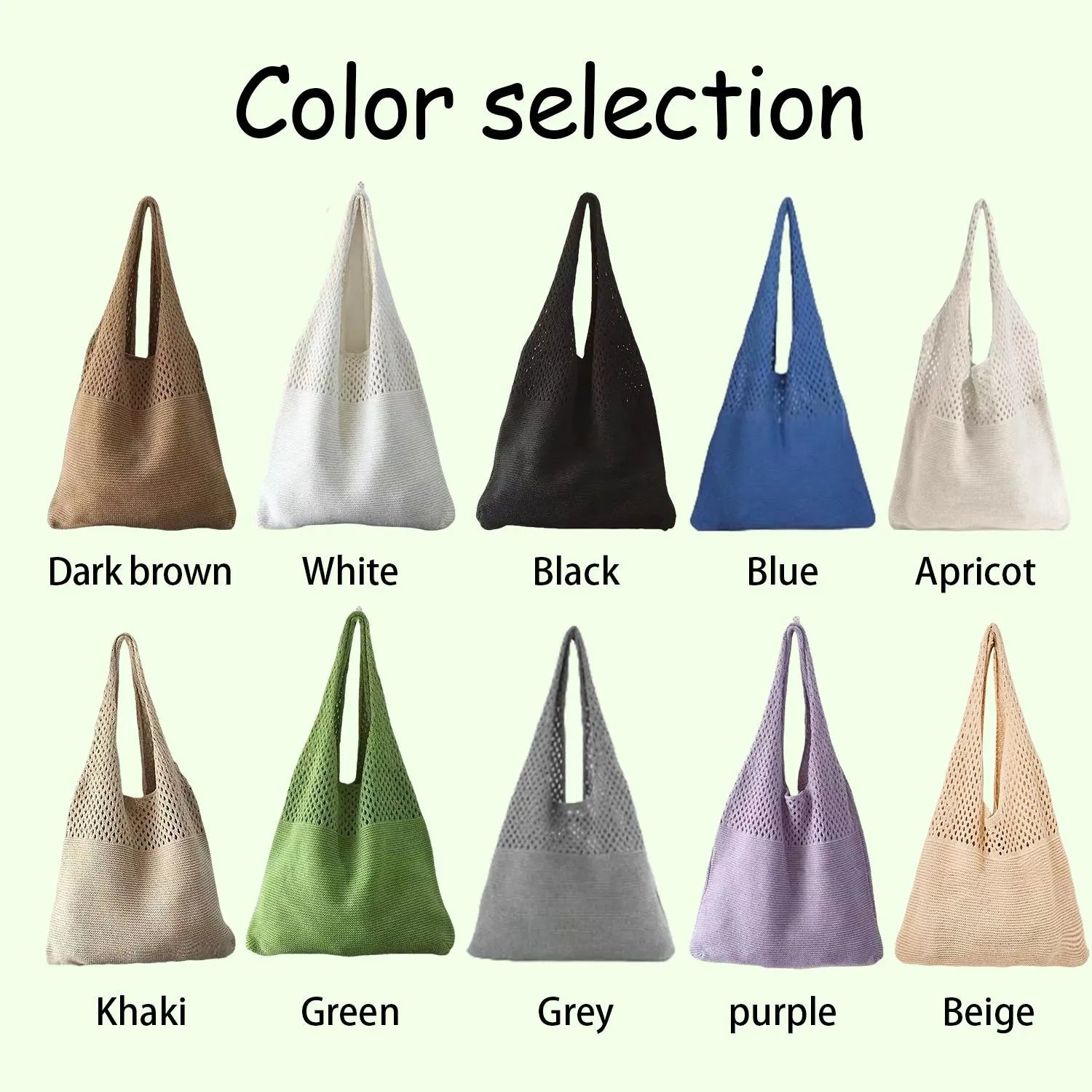 Personalized Knitted Shoulder Tote Bag - Sokidsun