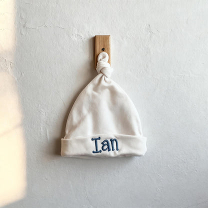 Personalized Embroidered Cotton Baby Beanie Hat - Sokidsun