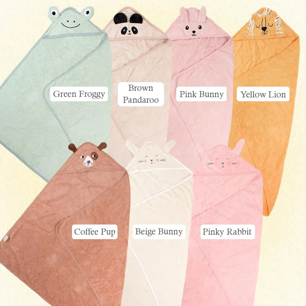 Personalized Baby Animal Hooded Bath Towel