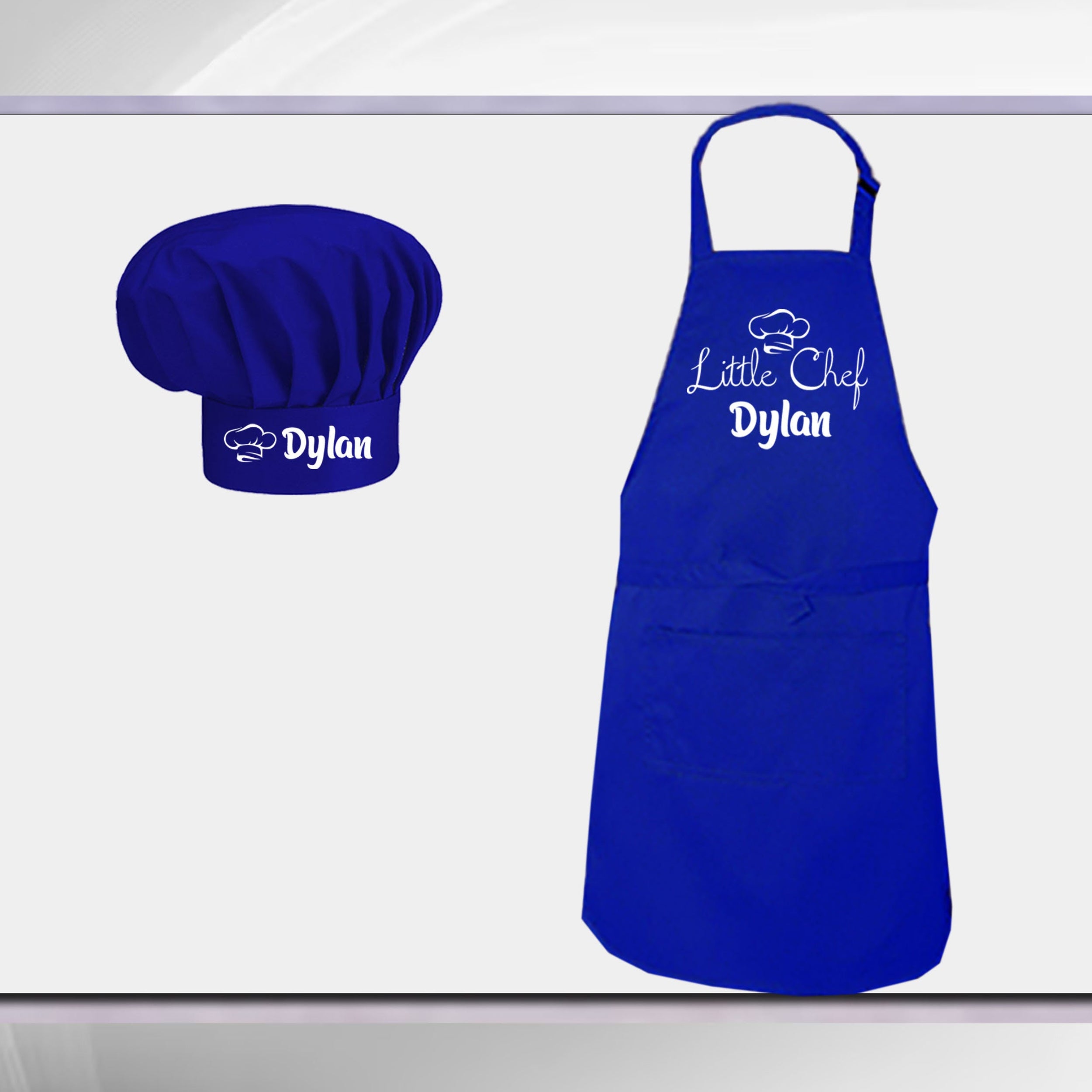 Personalized Kids Apron and Chef Hat Set - Sokidsun