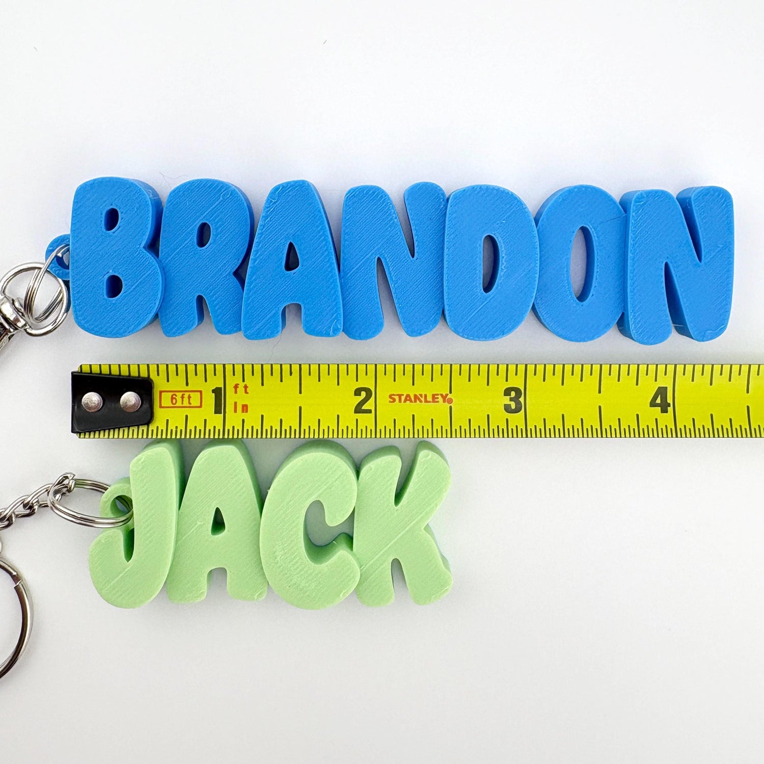 Personalized 3D Name Keychain with Letter Design - Sokidsun