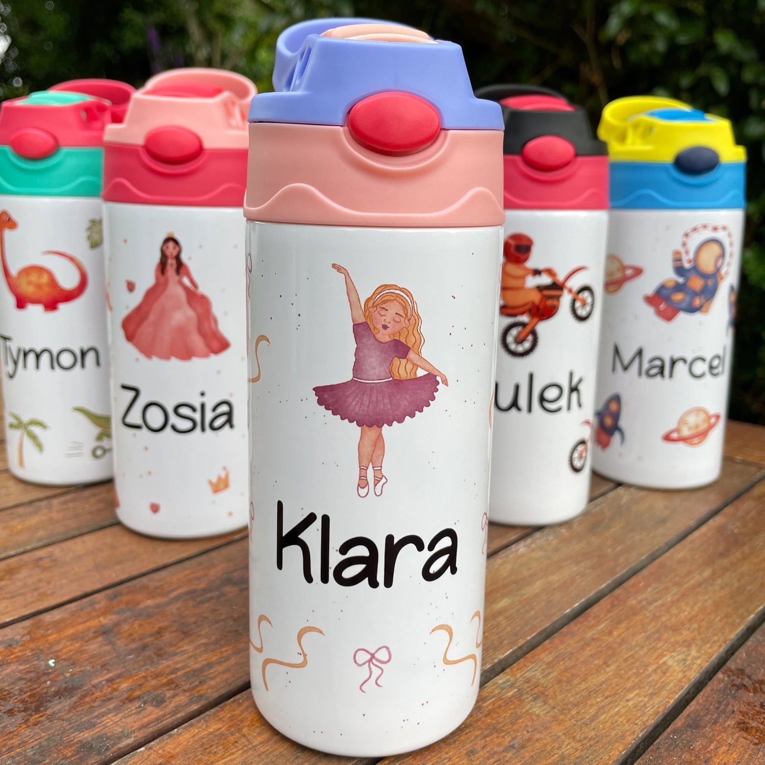 Personalized Kids Stainless Steel Cartoon Water Bottle - Sokidsun