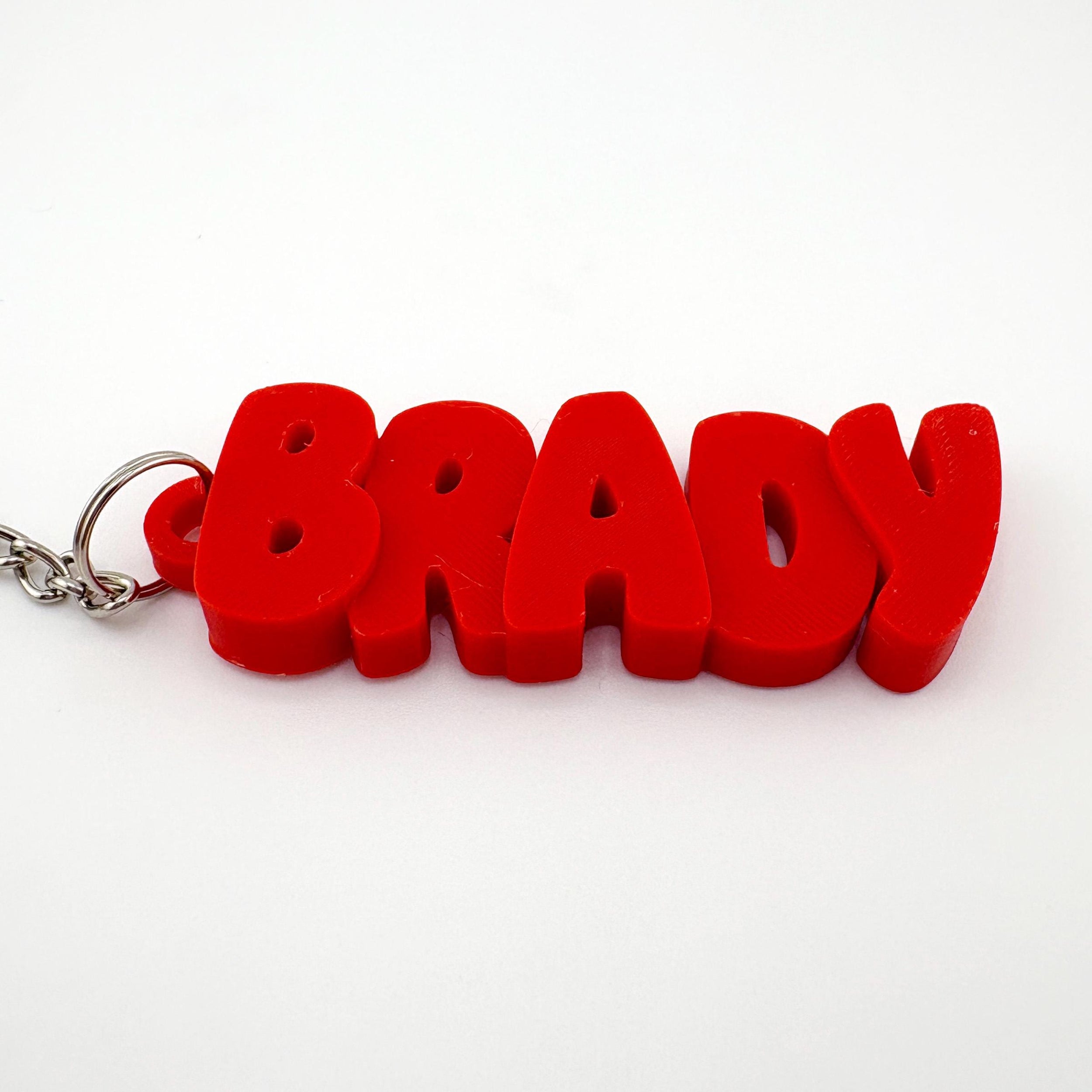 Personalized 3D Name Keychain with Letter Design - Sokidsun