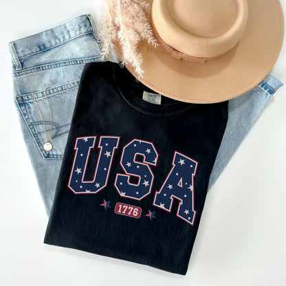 America Est. 1776 Red White Blue 4th of July T-Shirt