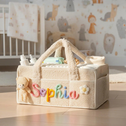 Personalized Plush Baby Storage Basket - Sokidsun