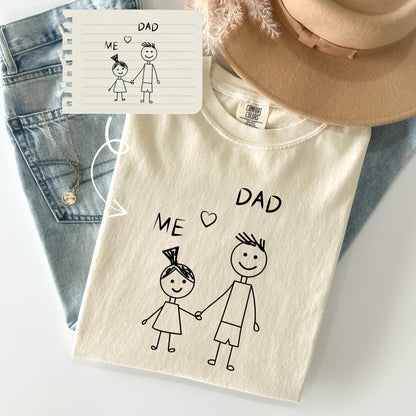Personalized Kids Drawing Artwork Graphic T-shirt