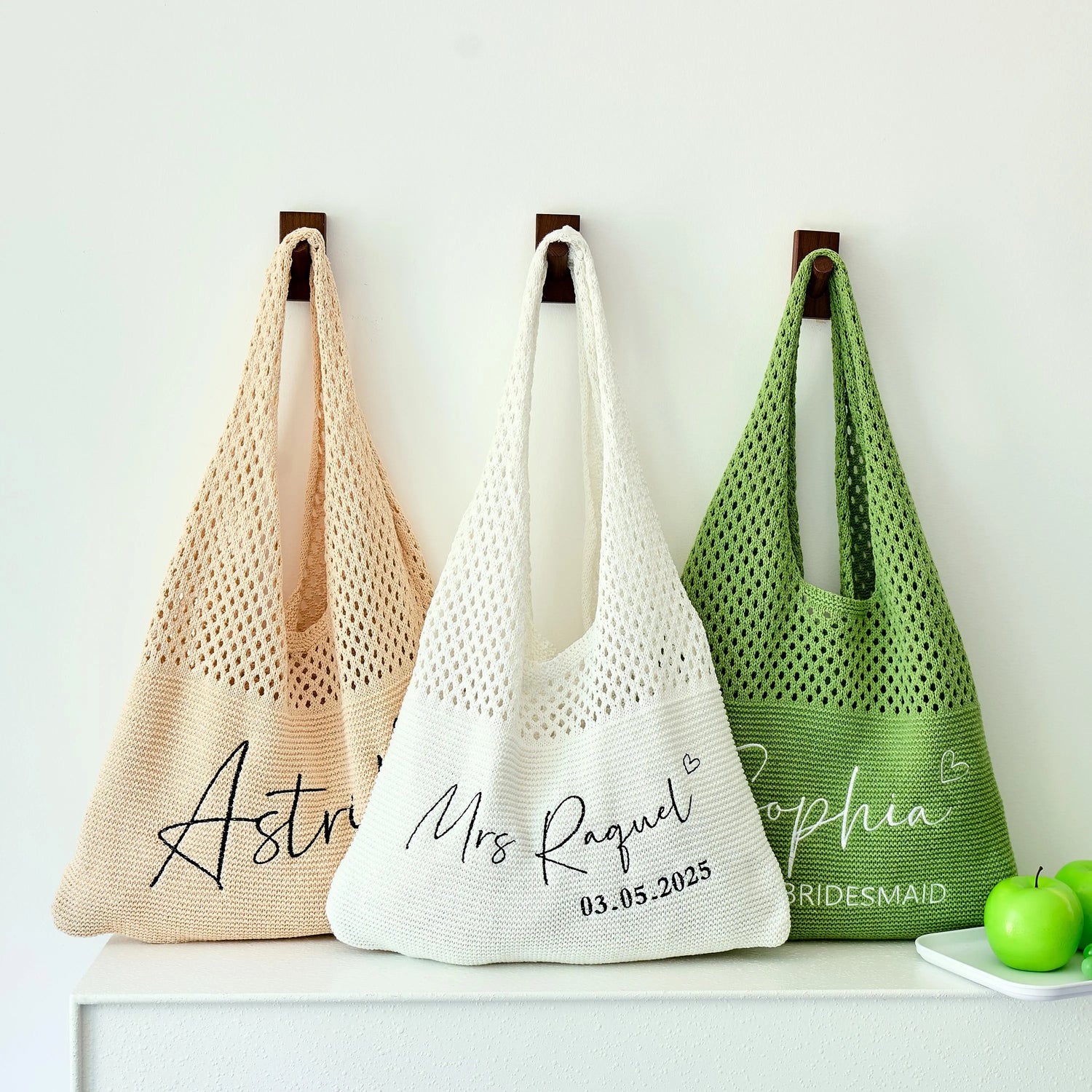 Personalized Knitted Shoulder Tote Bag - Sokidsun