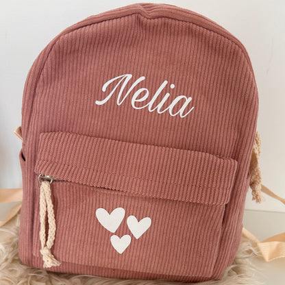 Personalized Kids Corduroy Backpack - Sokidsun