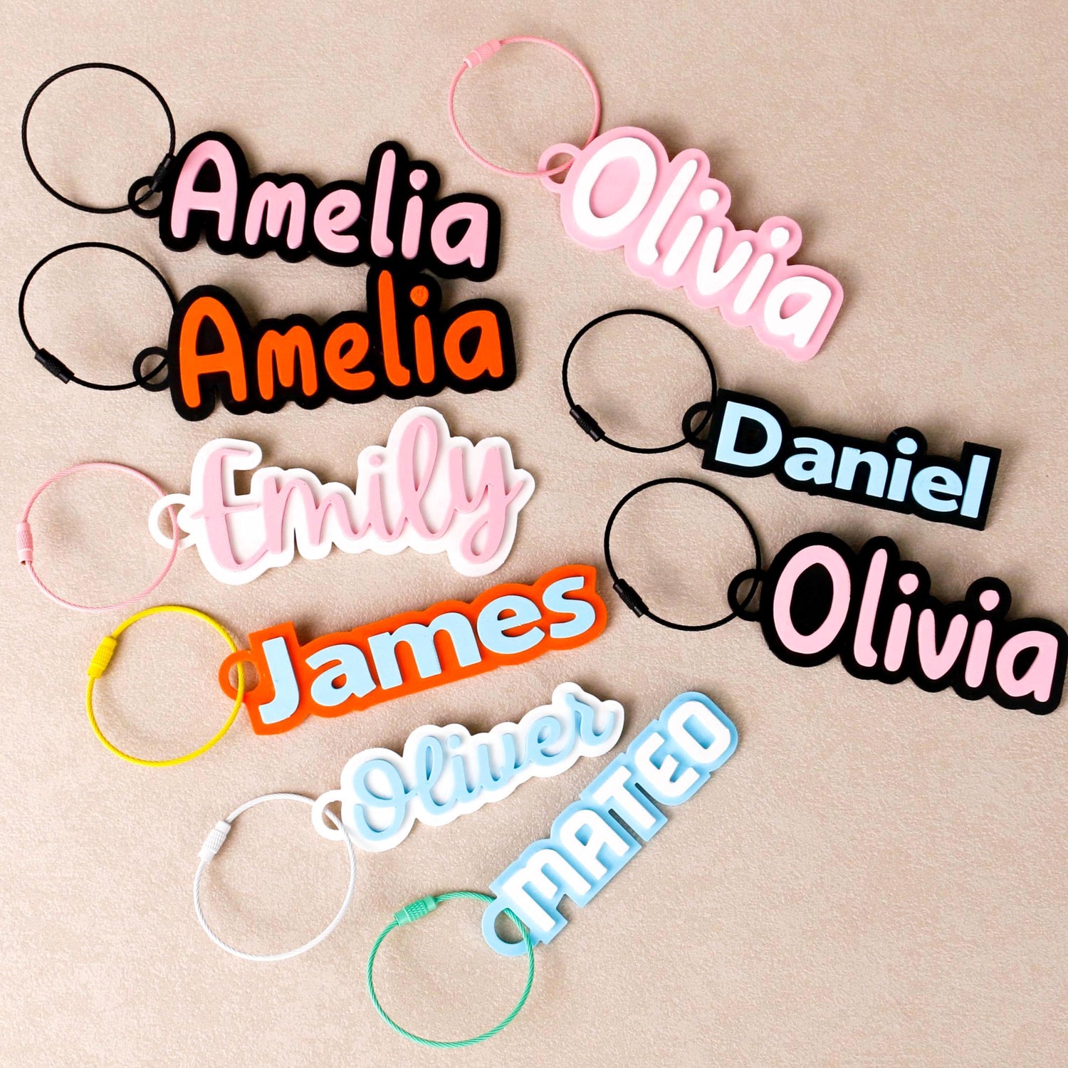 Personalized 3D Name Letter Tag - Sokidsun