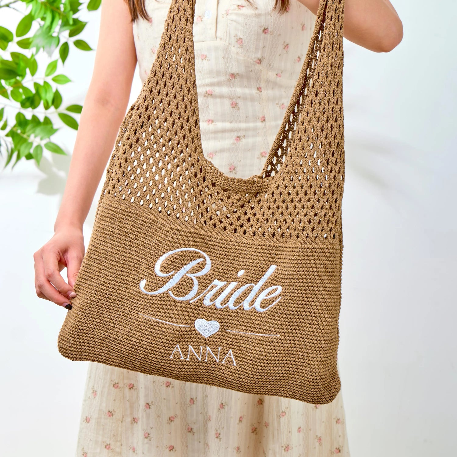 Personalized Knitted Shoulder Tote Bag - Sokidsun