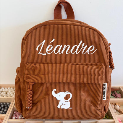 Personalized Kids Corduroy Backpack - Sokidsun