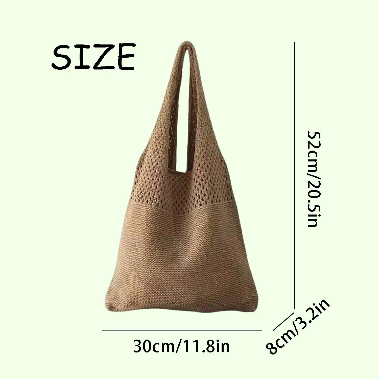 Personalized Knitted Shoulder Tote Bag - Sokidsun