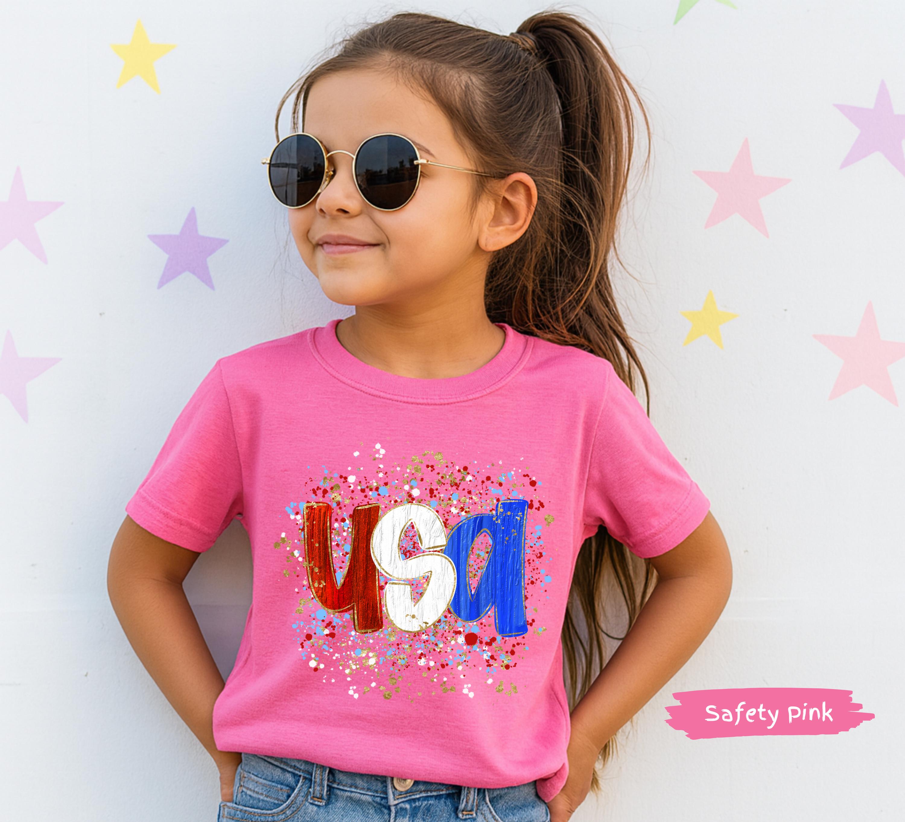 America 250th Anniversary Paint Splash Kids T-Shirt