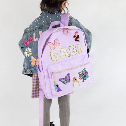 Personalized Kids Patches Nylon Backpack - Sokidsun