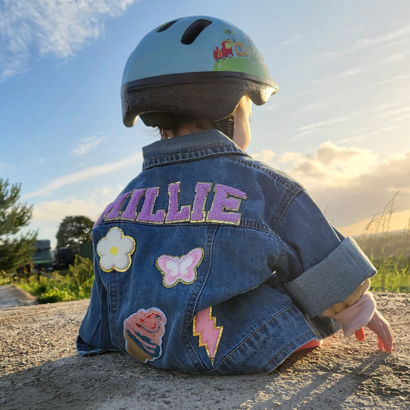 Personalized Patch Denim Jacket - Sokidsun