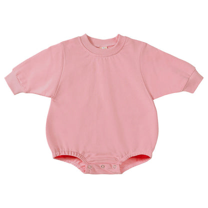 Personalized Baby Cotton Sweatshirt Romper - Sokidsun