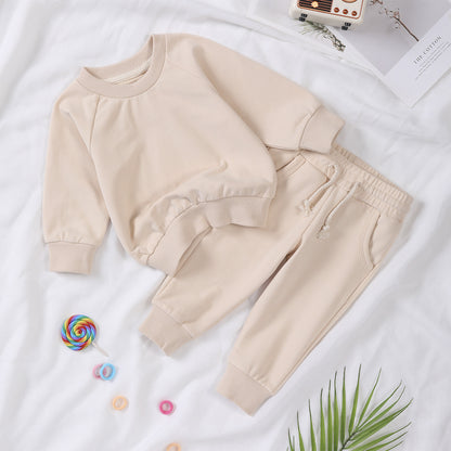 Personalized Toddler Solid Color Hoodie Jogger Set - Sokidsun