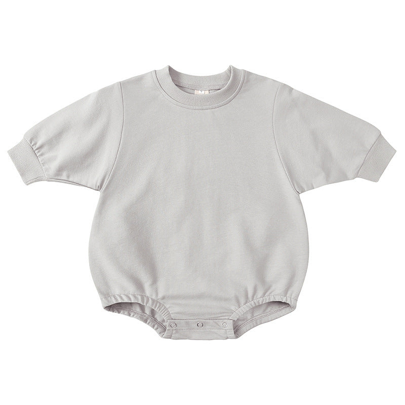 Personalized Baby Cotton Sweatshirt Romper - Sokidsun