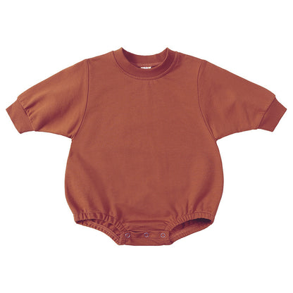 Personalized Baby Cotton Sweatshirt Romper - Sokidsun