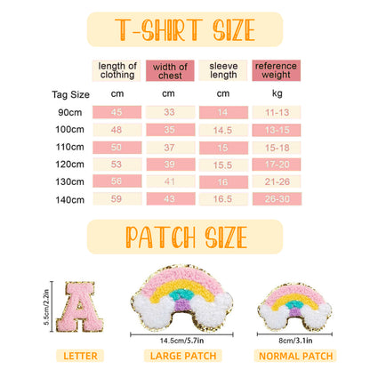Personalized Patch T-shirt for Kids - Sokidsun