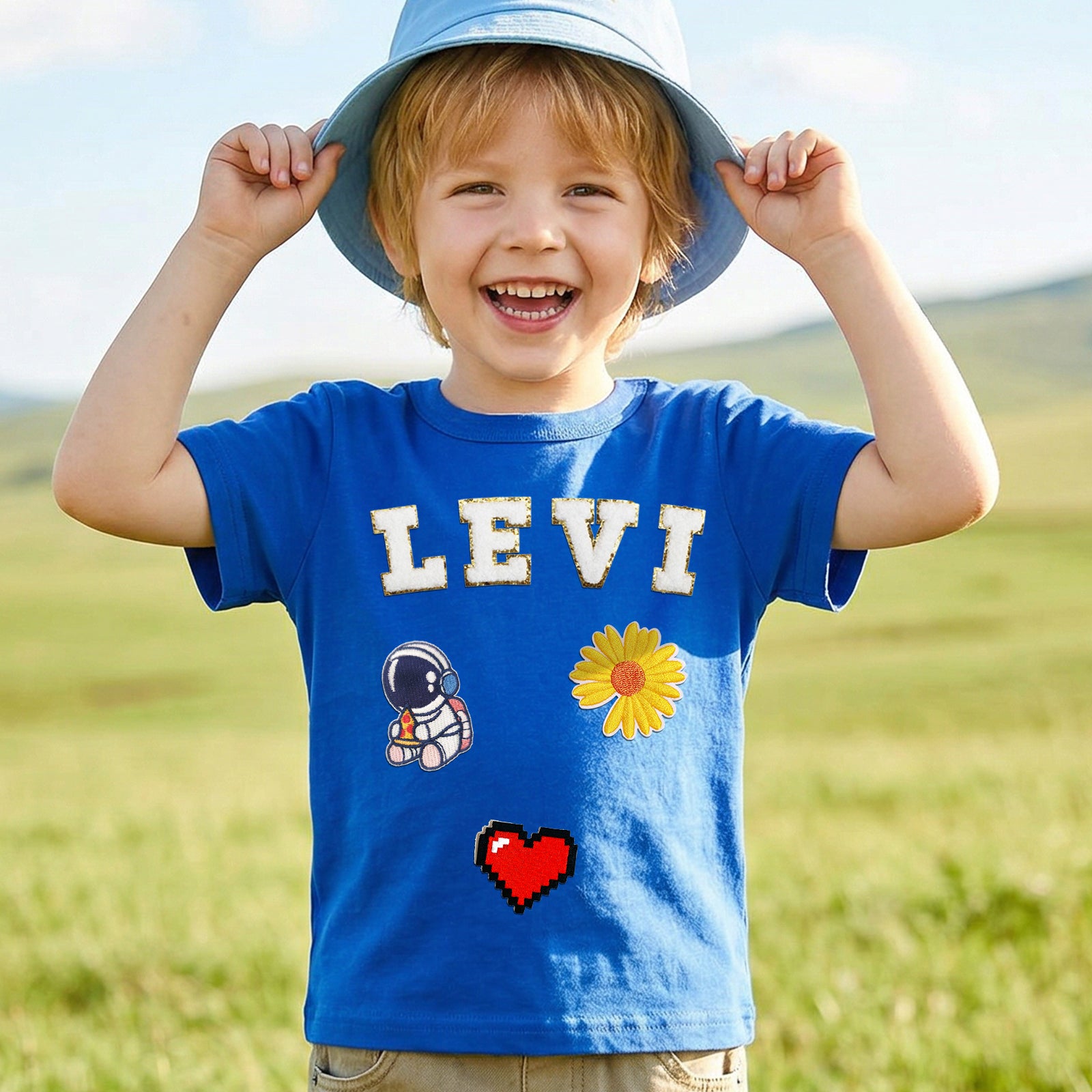 Personalized Patch T-shirt for Kids - Sokidsun