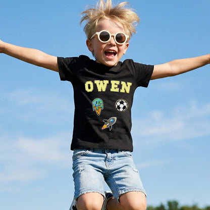 Personalized Patch T-shirt for Kids - Sokidsun