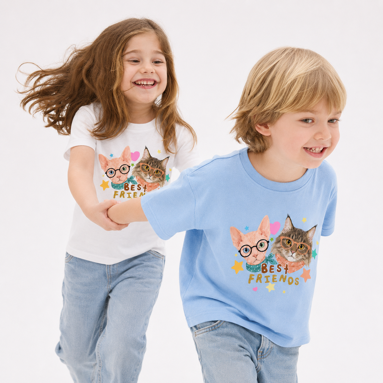 Personalized Kids’ Cute Pet Best Friends T-Shirt