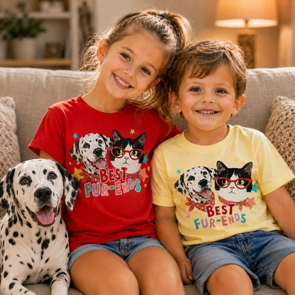Personalized Kids’ Cute Pet Best Friends T-Shirt