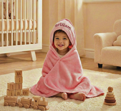 Personalized Kids Hooded Beach Towel Poncho - Sokidsun