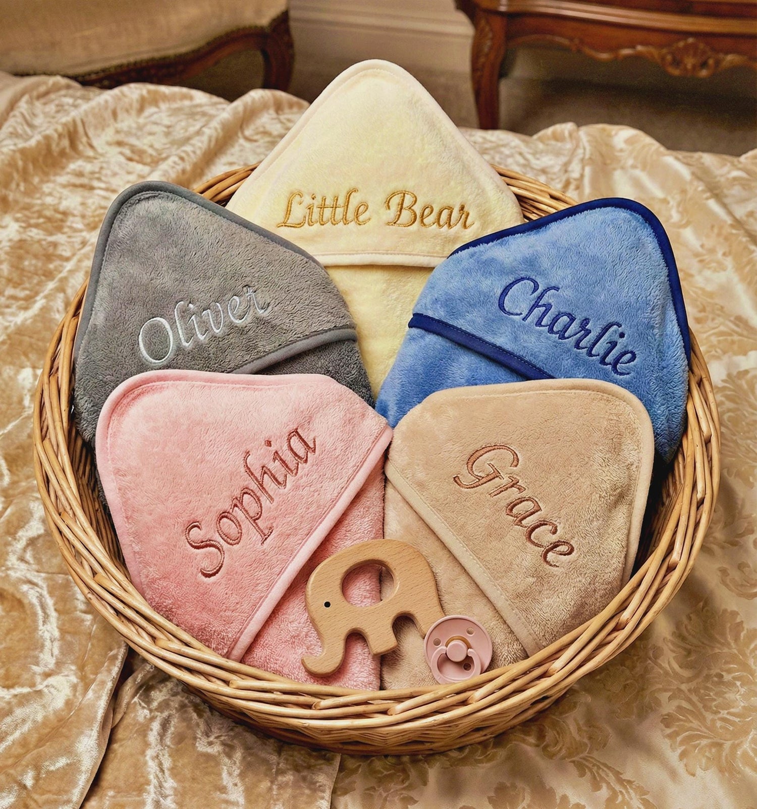 Personalized Kids Hooded Beach Towel Poncho - Sokidsun