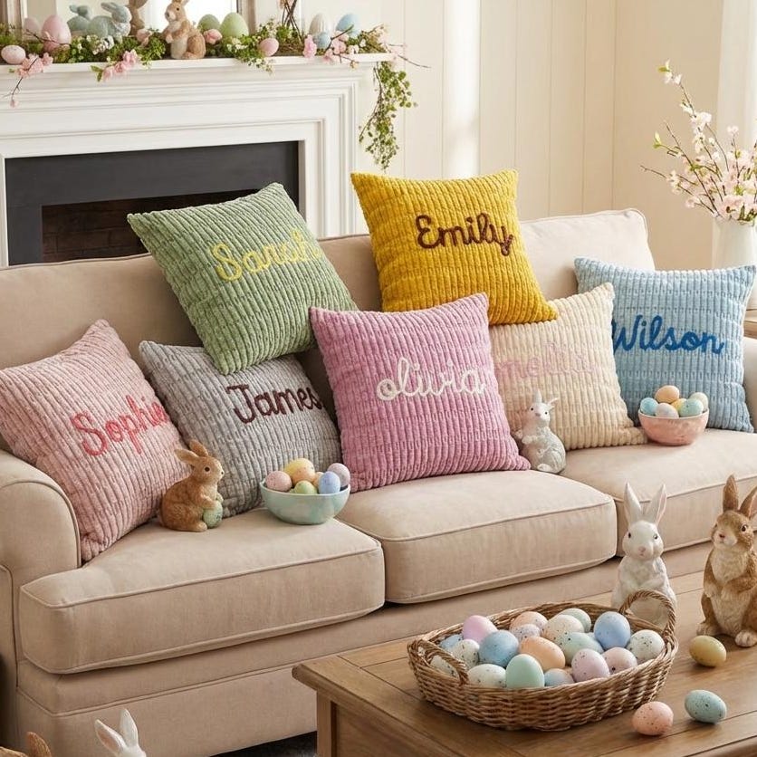 Personalized Kids Name Decorative Pillow
