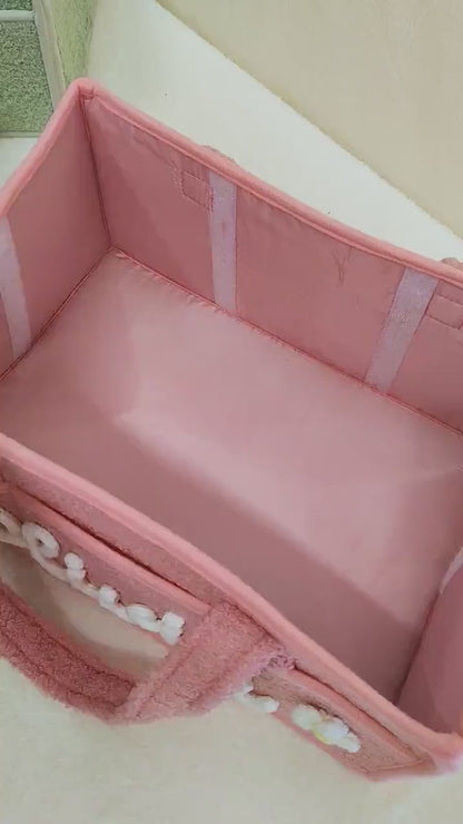 Personalized Plush Baby Storage Basket