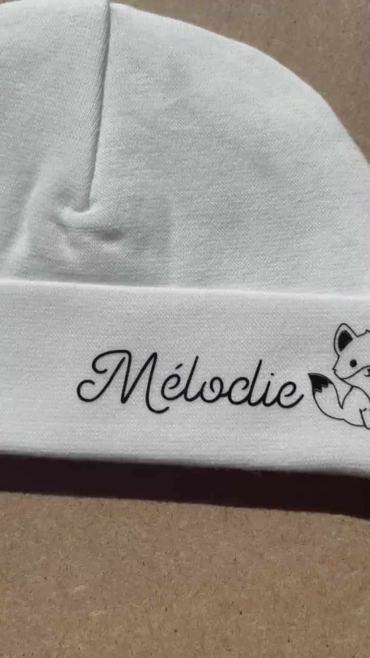 Personalized Cotton Newborn Baby Beanie Hat