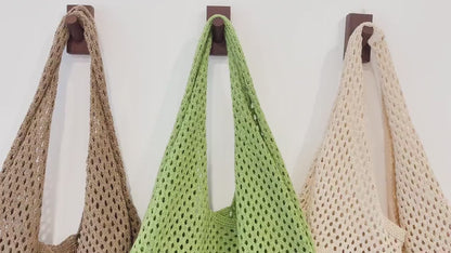 Personalized Knitted Shoulder Tote Bag