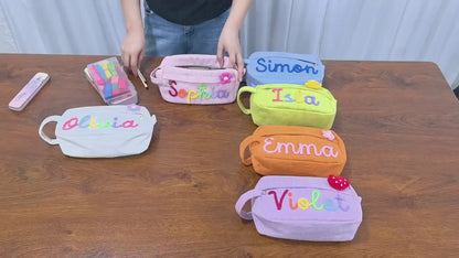 Personalized Kids Corduroy Pencil Case