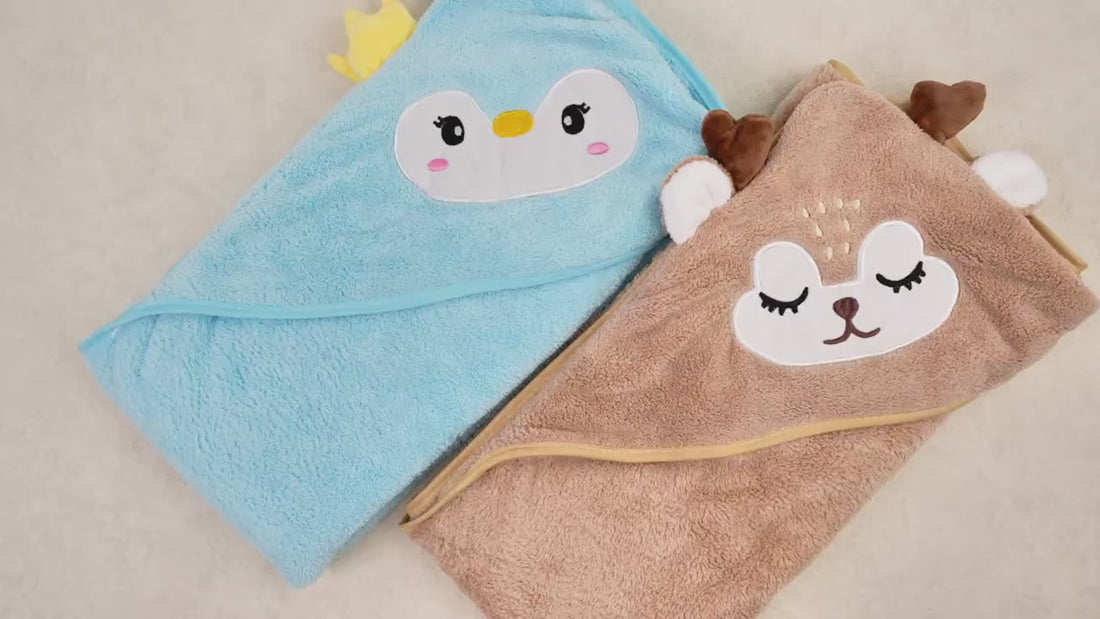 Personalized Baby Hooded Animal Bath Towel