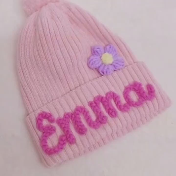 Personalized Kids Name Cozy Winter Hat
