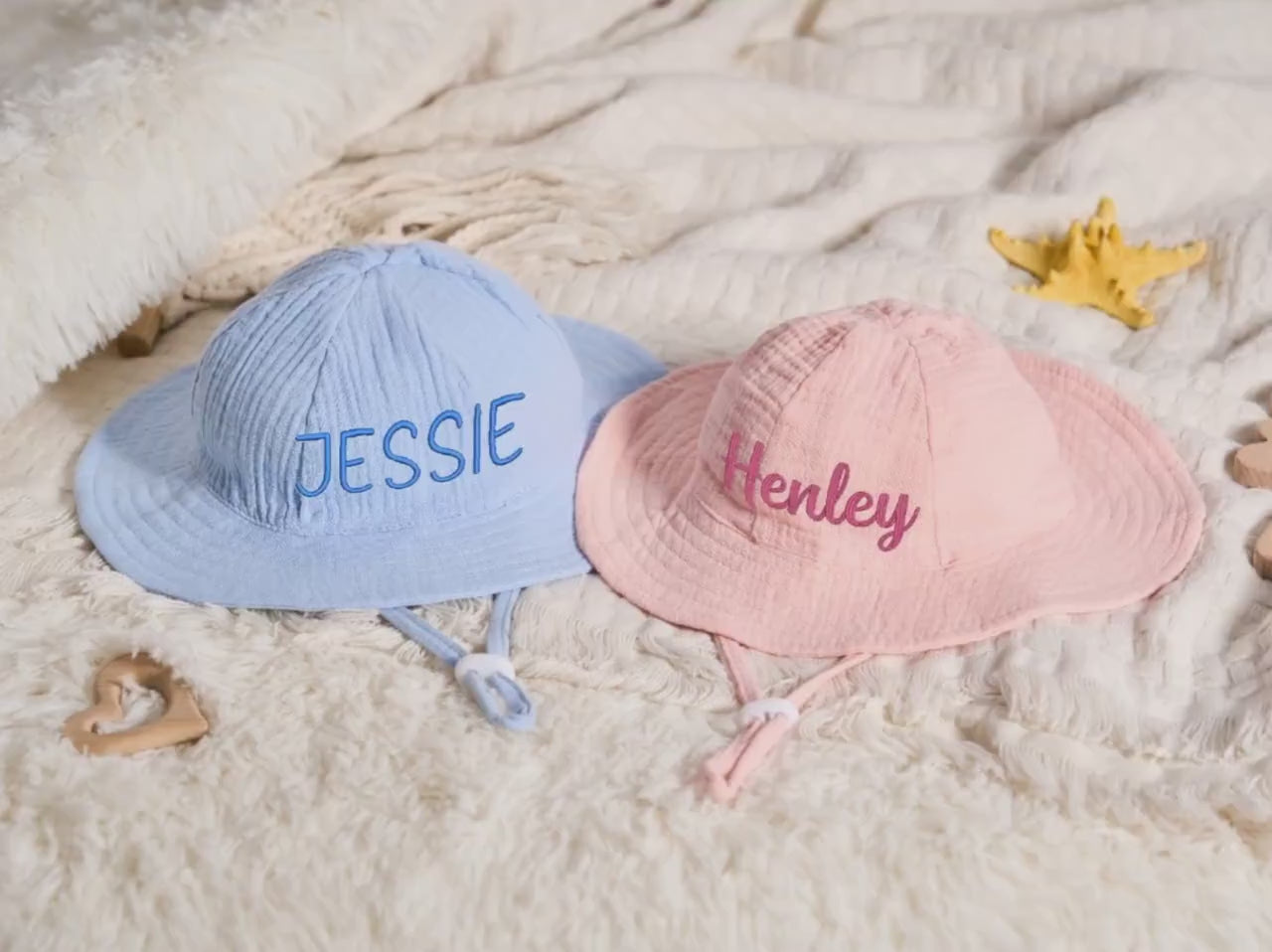 Personalized Kids Cotton Muslin Bucket Hat