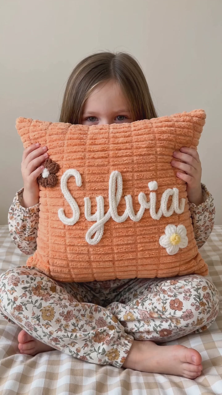Personalized Kids Name Pillow Nursery Decor